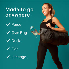 Dew Well purse essentials set, compact cleaning and deodorizing.