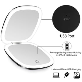 Deweisn pocket-size mirror fits handbags for touch-ups