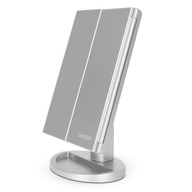 deweisn dresser-mount vanity mirror with 21 LEDs for bright makeup lighting.