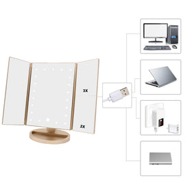 deweisn vanity mirror base recess storage for jewelry and small items