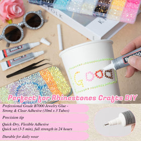 DEWJDFSC B7000 adhesive trio for secure rhinestone attachment