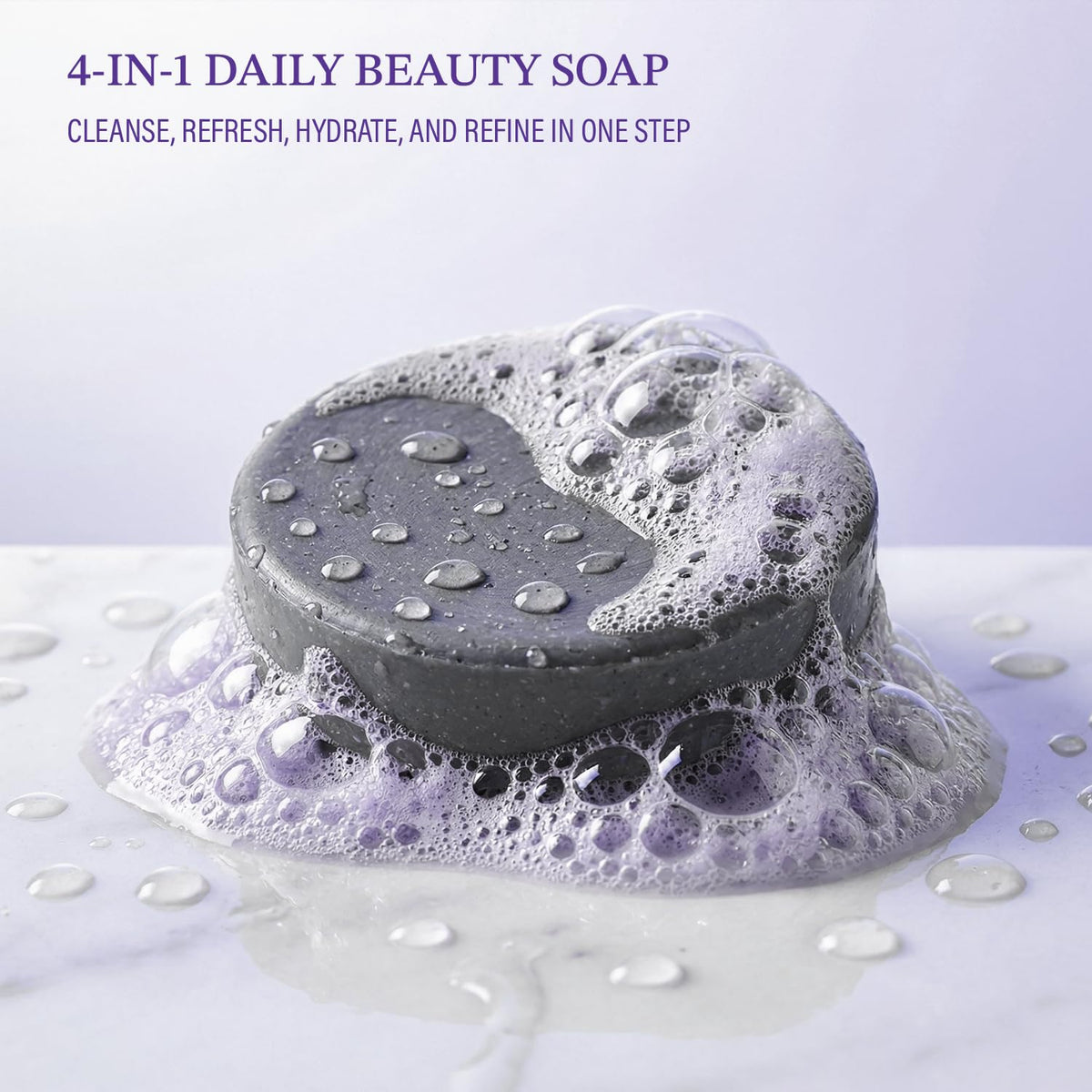 Dewvia niacinamide and charcoal formula provides a purifying cleanse and gentle brightening support.