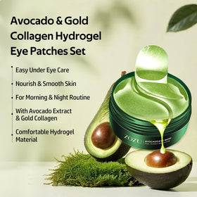 dewyhour avocado-hydrogel eye patch under-eye application delivers deep hydration