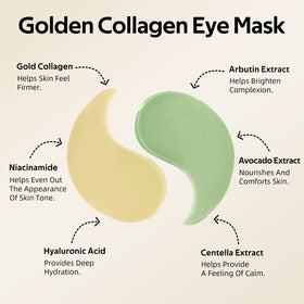 dewyhour eye-mask closeup demonstrates a firming look during application