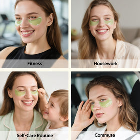 dewyhour fast-absorbing non-sticky eye patches leave skin light and comfortable