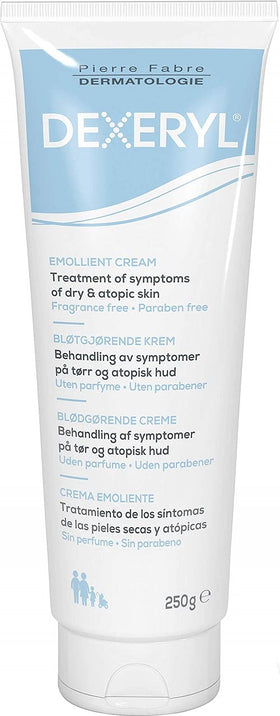 DEXERYL Cream 250g texture close-up shows rich emollient for dry skin