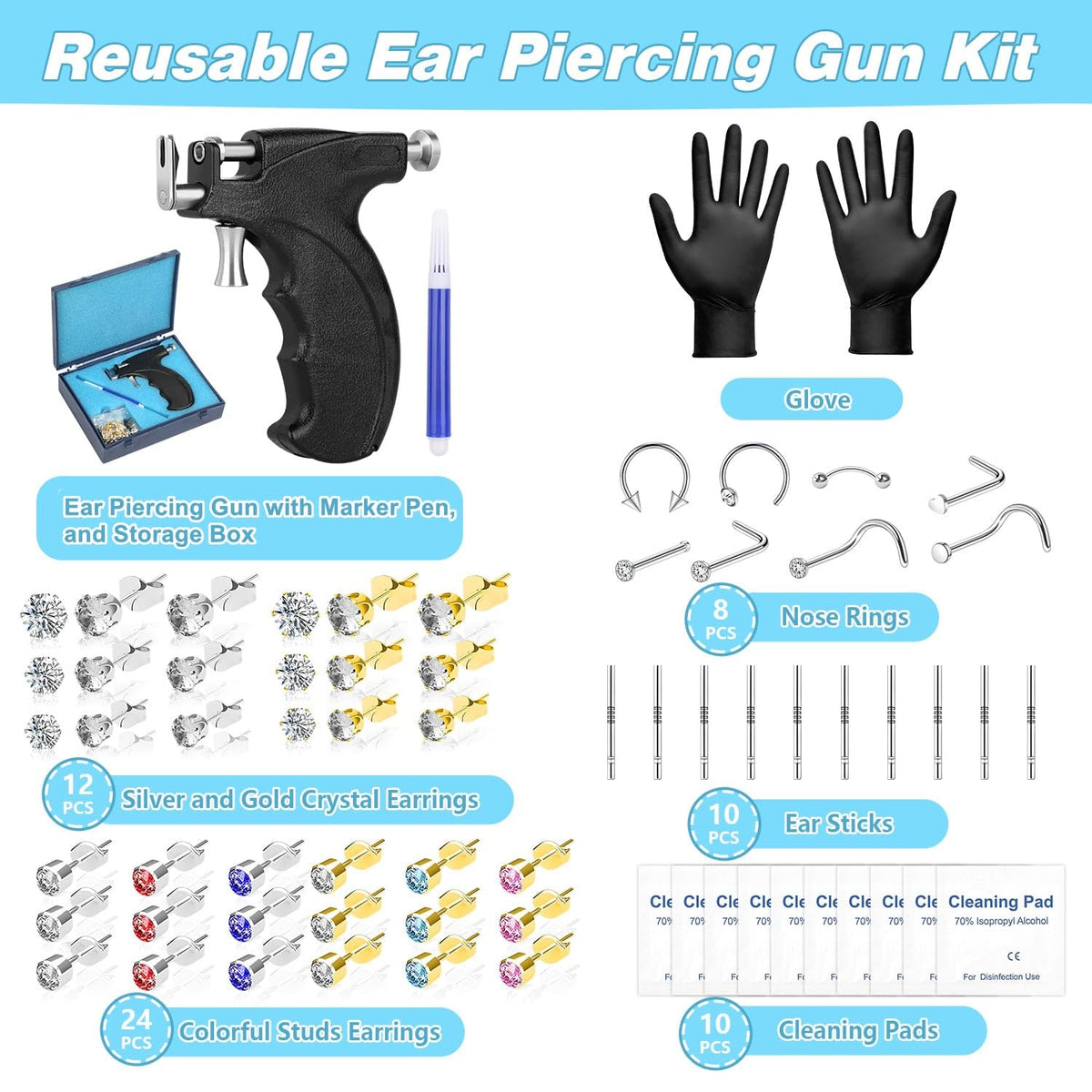 Dexpinzo at-home piercing setup shown for personal style upgrades.