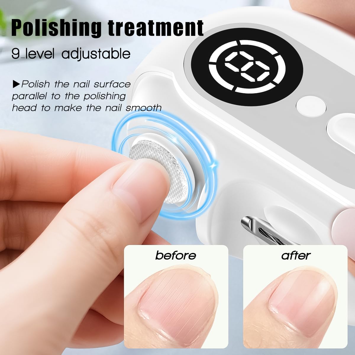 DEYOT nail file edges smoothly for a salon-finish look.