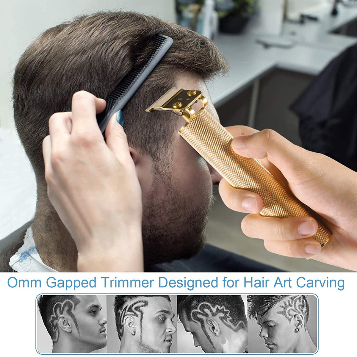 DEYOT clipper shows ergonomic handle for comfortable extended grooming