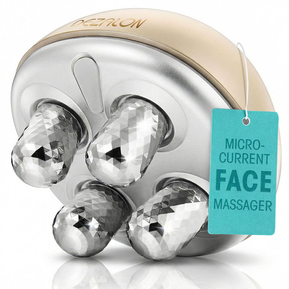 DEZALON Microcurrent Facial Device close-up for at-home spa-quality rejuvenation.