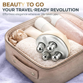DEZALON Skin-care routine enhancement through microcurrent massage session.