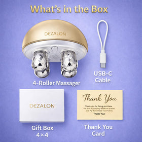 DEZALON Spa-level self-care moment with at-home facial device.