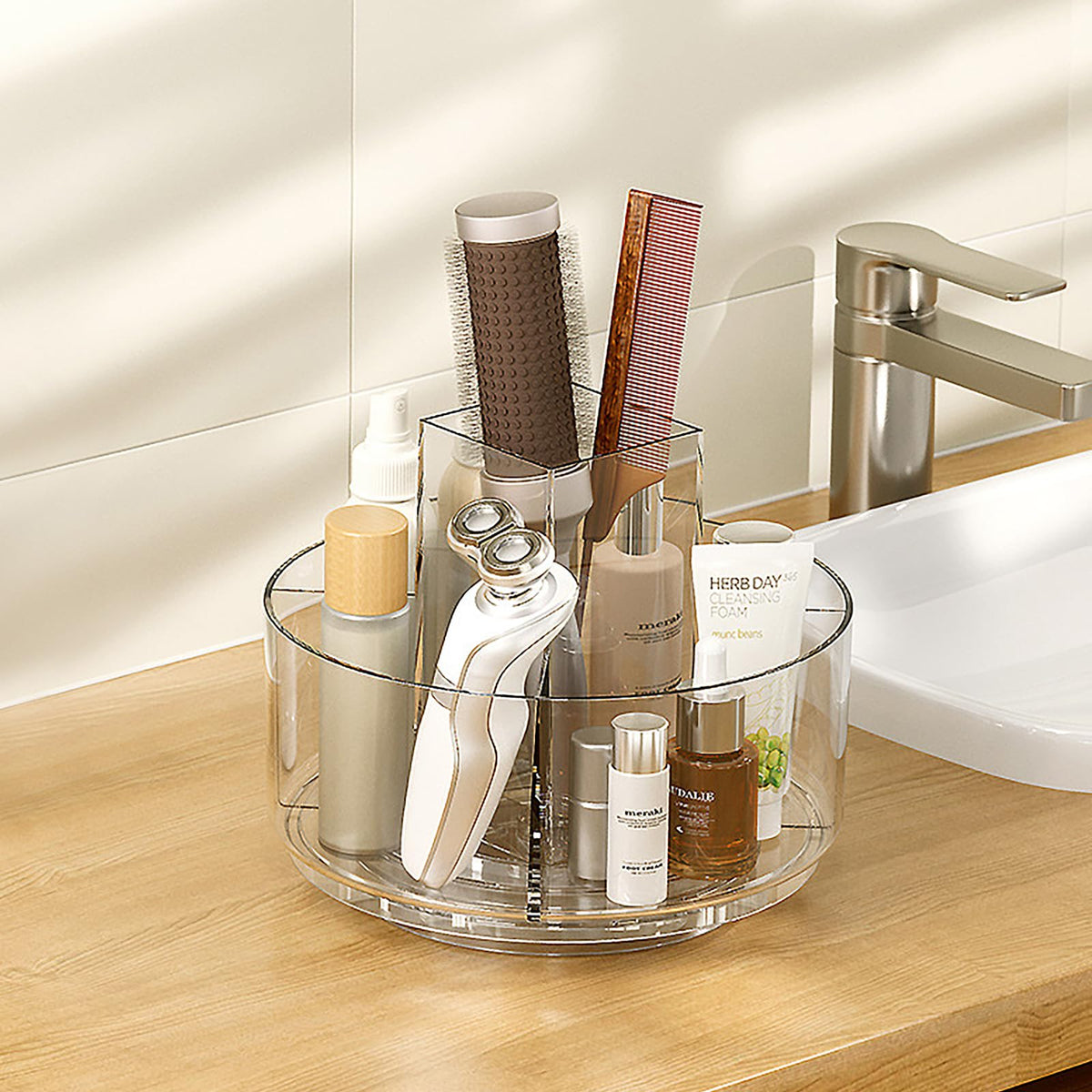 Dezzer makeup brushes and lipsticks holder keeps tools tidy