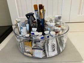 Dezzer multipurpose organizer suitable for bedroom, bathroom, or office.