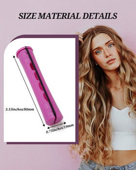 DF DUALFERV perm rods 80mm length for versatile curls.