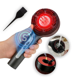 DFYXO electric scalp massager with oil applicator for even distribution to roots.