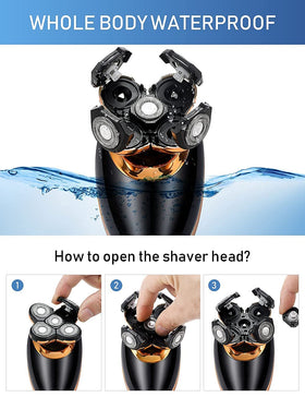 dghvin clipper with guide combs for adjustable beard and hair length