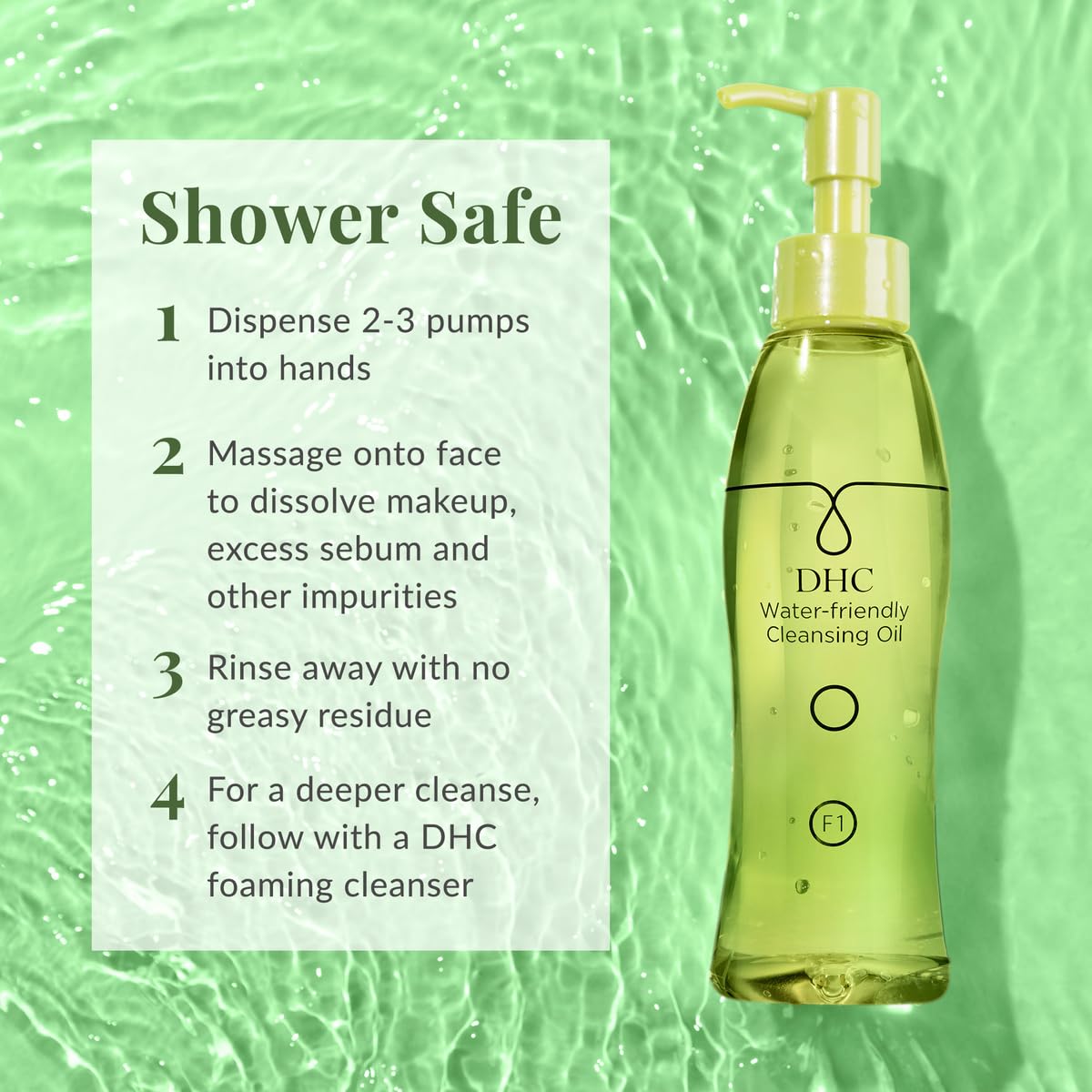DHC Cleansing Oil removes eyeliner and mascara gently
