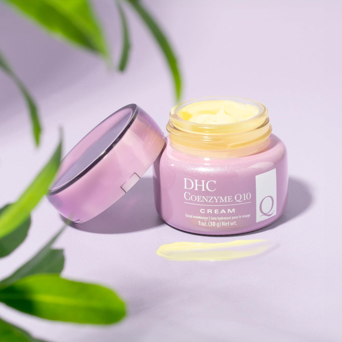 DHC Coenzyme Q10 Cream packaging detail, clean and fragrance-free formula.