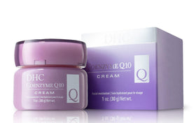 DHC Coenzyme Q10 Cream texture shot, rich emollients for dehydrated skin.