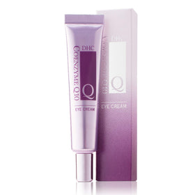 DHC CoQ10 Eye Cream application motion highlights fast-absorbing texture.