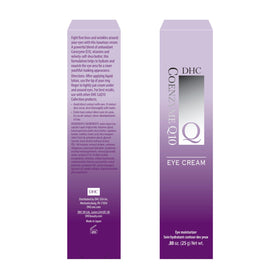 DHC CoQ10 Eye Cream lightweight texture ready for day and night layering.