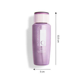 Morning skincare scene featuring DHC CoQ10 Lotion ready for moisturizer.
