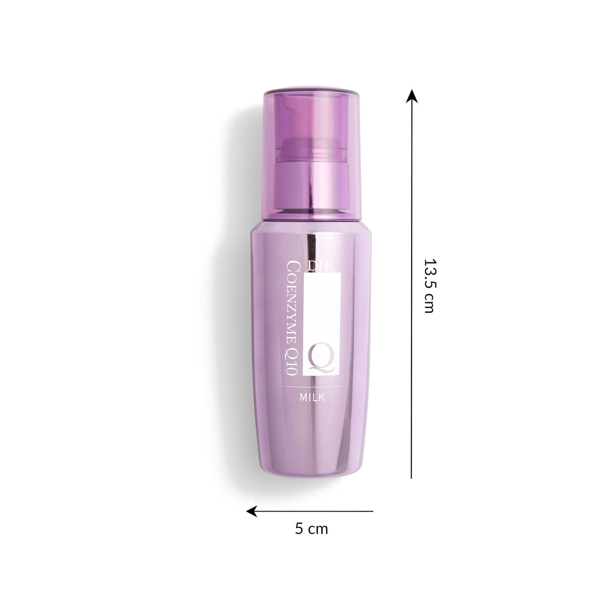 DHC CoQ10 Milk texture close-up highlights milky consistency.