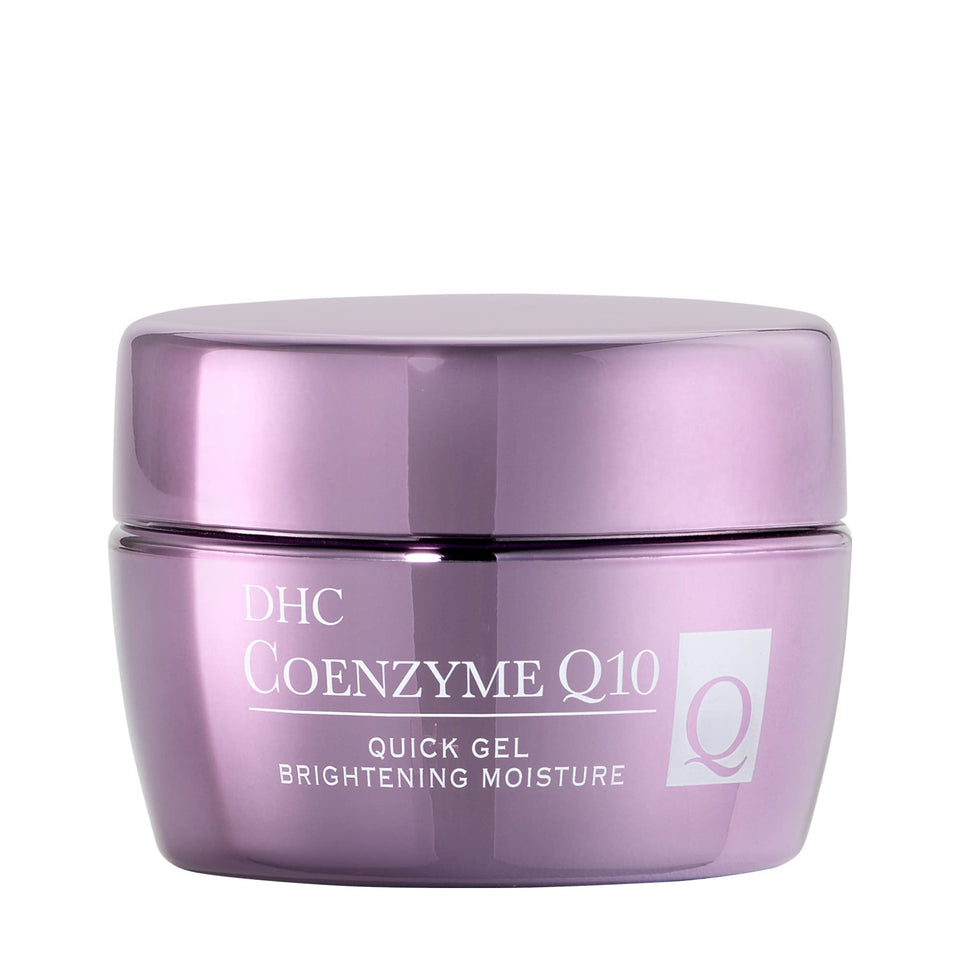 DHC CoQ10 Quick Gel bottle closeup—fragrance-free hydration.