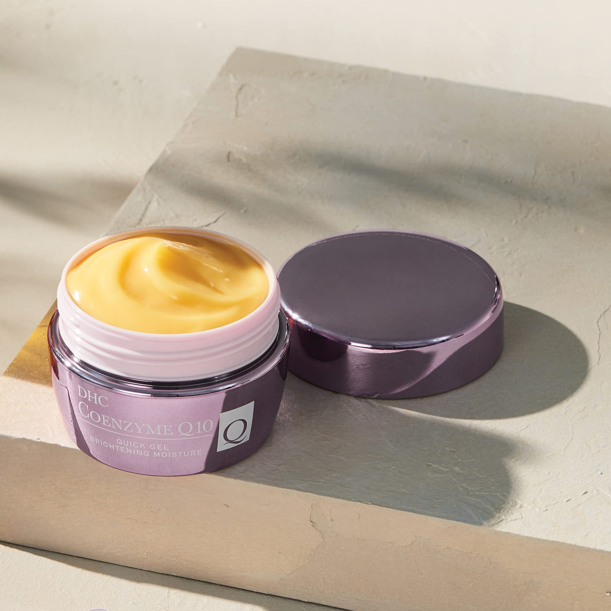 DHC CoQ10 Quick Gel packaging detail and branding.