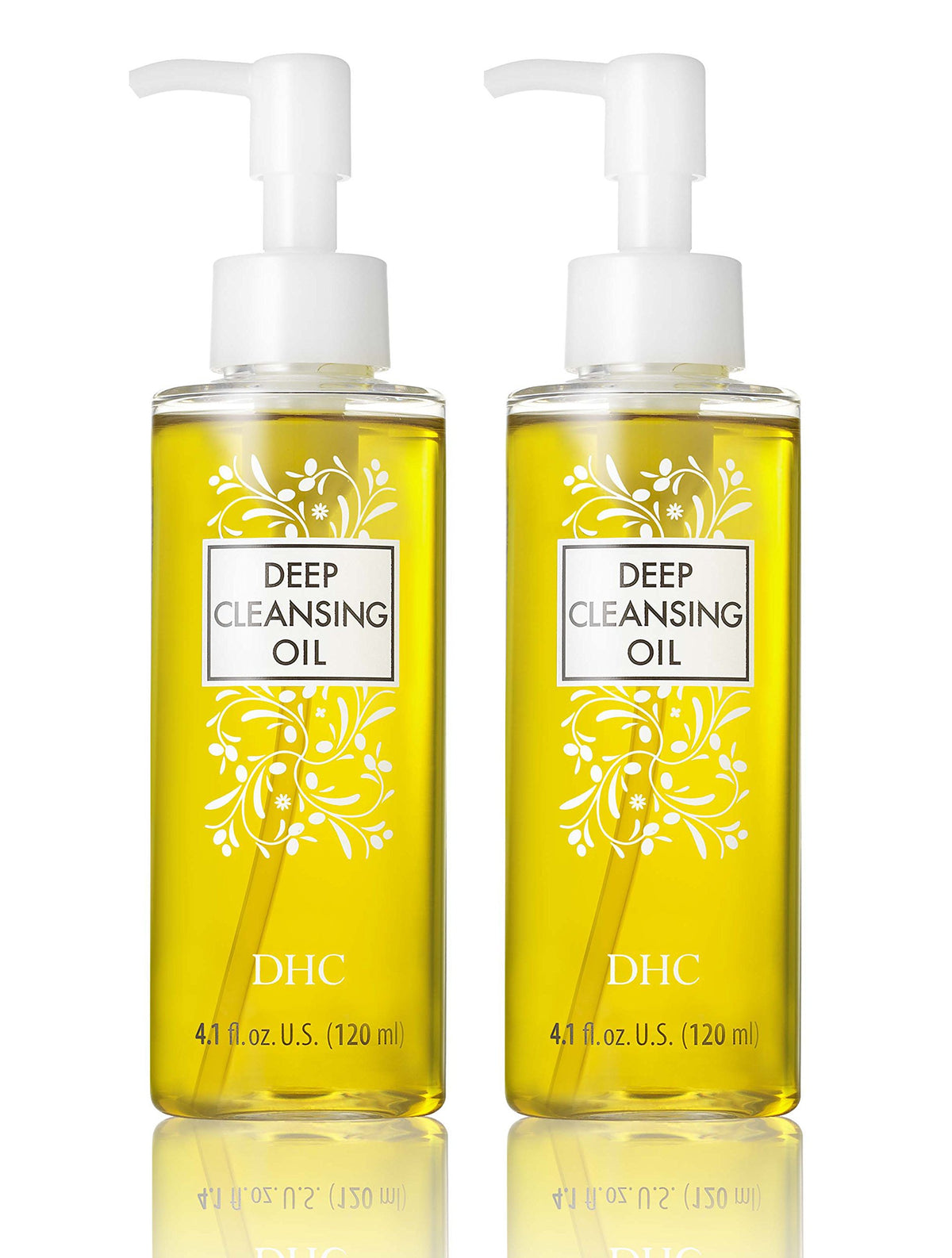 DHC Deep Cleansing Oil bottle demonstrates olive oil formula for makeup removal