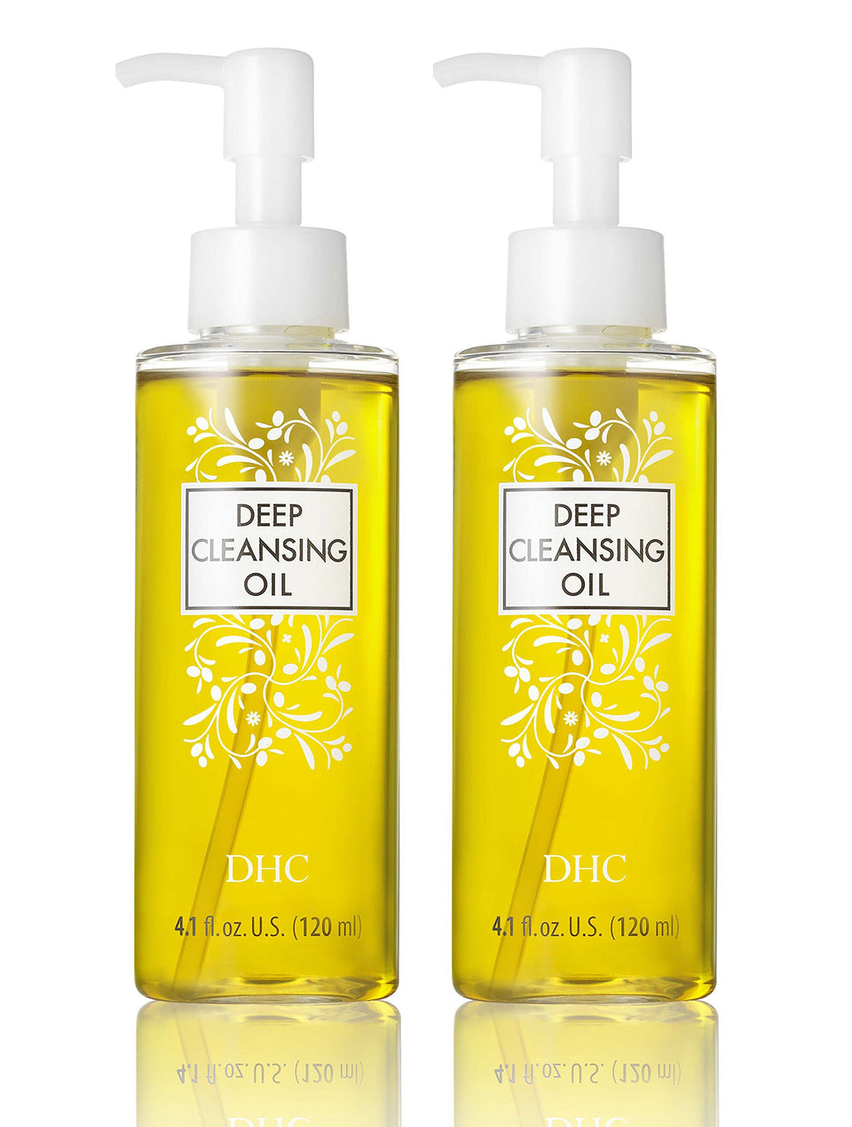DHC Deep Cleansing Oil bottle demonstrates olive oil formula for makeup removal
