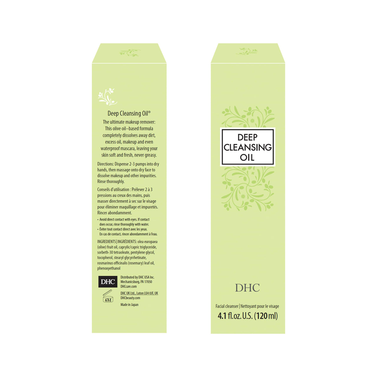 DHC Deep Cleansing Oil rosemary-oil visual suggests refreshing cleanse