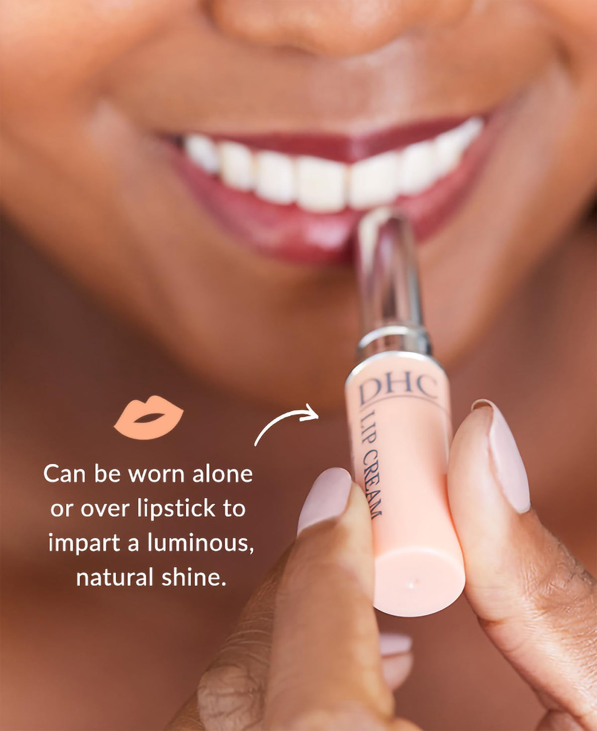 DHC Lip Cream olive oil base nourishes and protects lips daily.