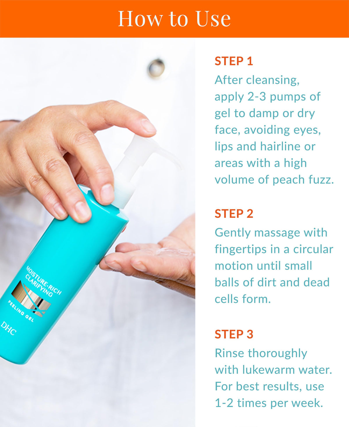 DHC product glow after use hints at brighter, more even skin tone.
