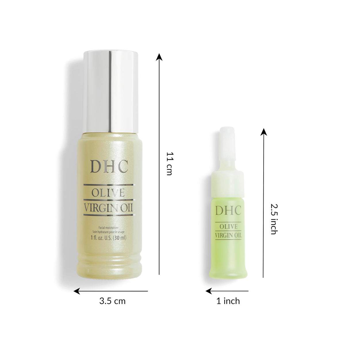 DHC Olive Virgin Oil used on cuticles and dry hair ends