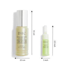 DHC Olive Virgin Oil used on cuticles and dry hair ends