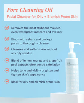 DHC Pore Cleansing Oil pump top, easy daily dispensing.