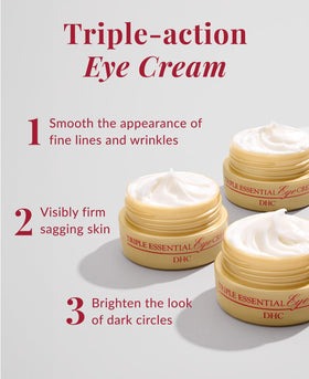 DHC eye cream dispensing pump for easy application