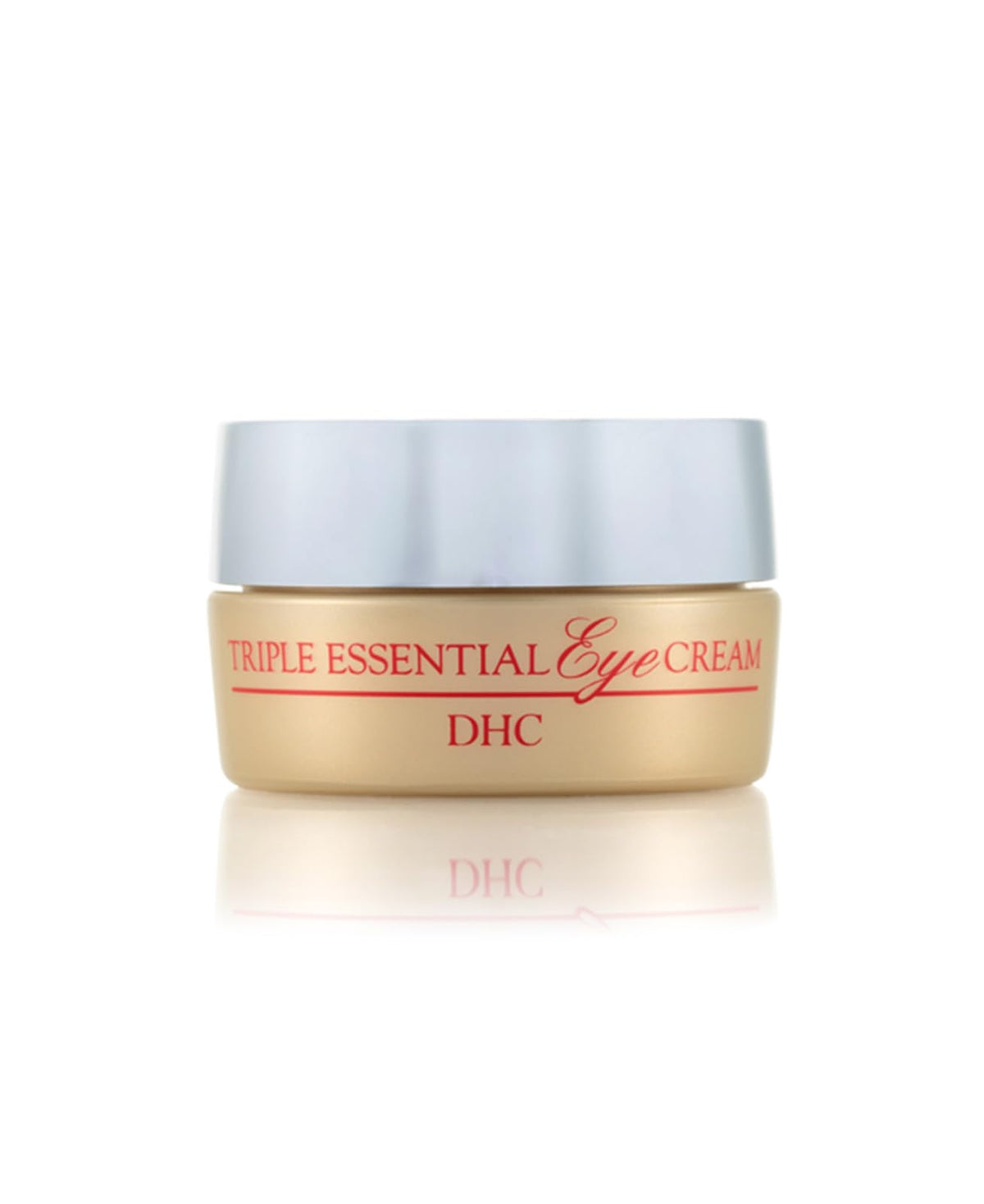 DHC Triple Essential Eye Cream jar close-up for hydration