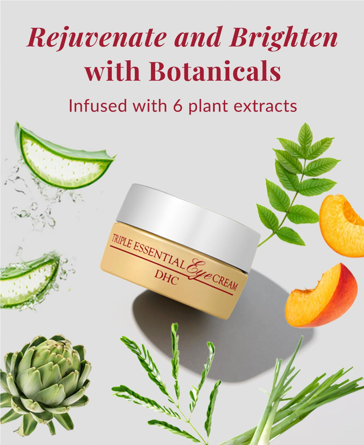DHC eye cream delivering hydration around the eyes
