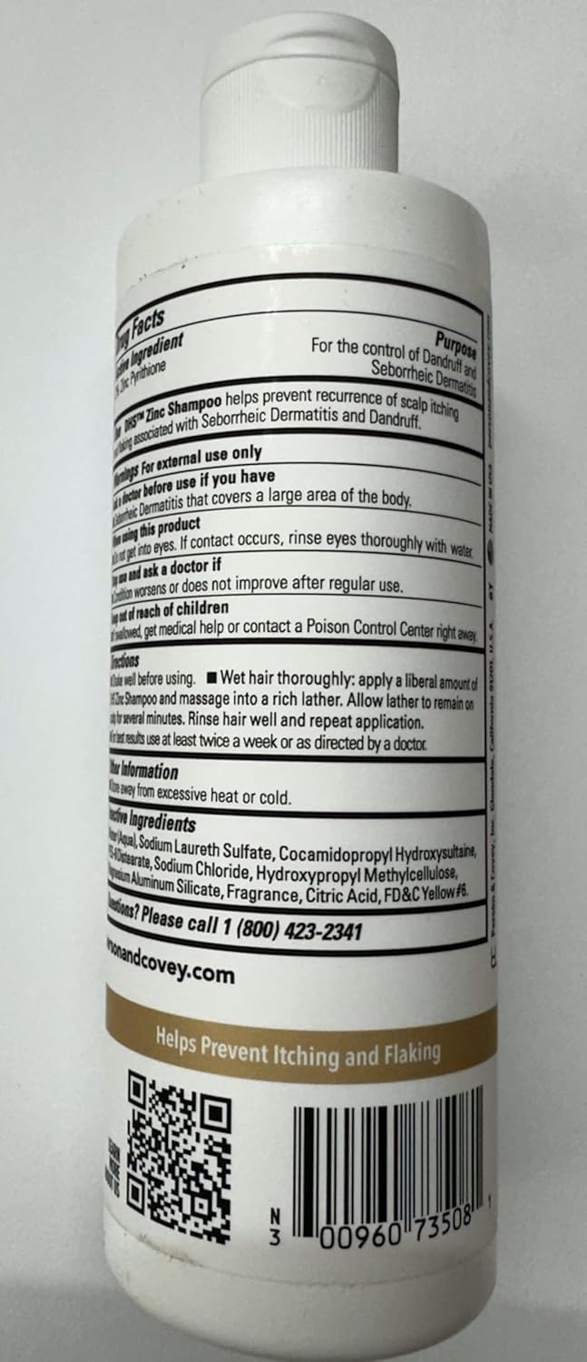 DHS Zinc Shampoo reduces flakes with regular use on scalp