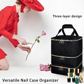DHXYZZB elegant black nail kit bag makes a practical gift.