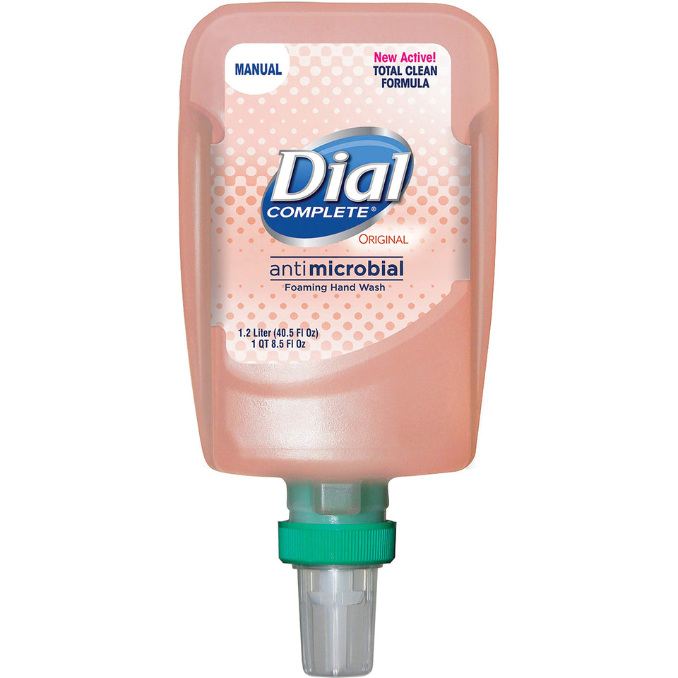 Dial Complete foaming hand wash bottle refill for gentle cleansing with antibacterial protection