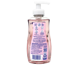 Dial Himalayan Pink Salt & Water Lily hand soap label close-up.