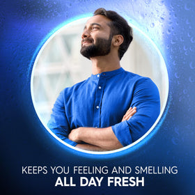 Dial Men moisture-rich formula close-up emphasizes soft, healthy-looking skin.