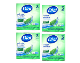 Dial Mountain Fresh antibacterial four-bar pack in 4 oz bars for daily cleansing