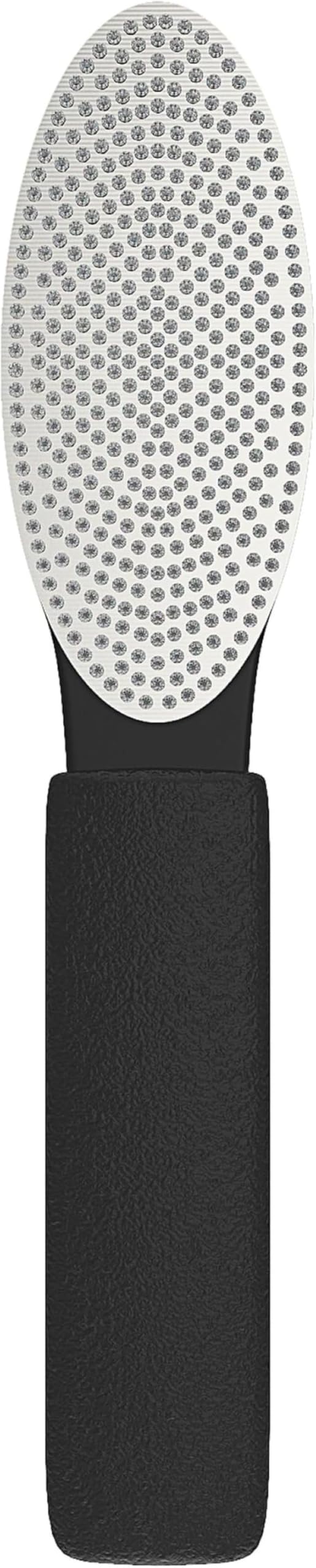 Diamancel luxury diamond foot buffer close-up showing the #11 grit for smoothing rough skin.
