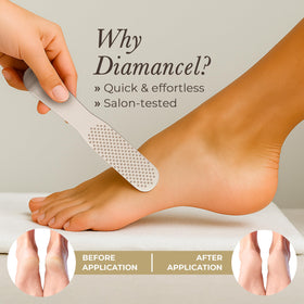 Coarse buffer smoothing rough, dry skin on feet