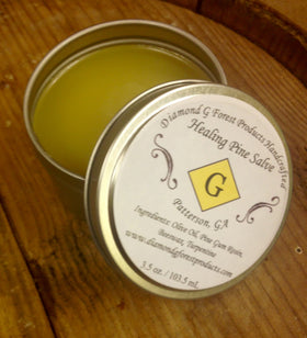 Diamond Healing Pine Salve closeup texture ideal for soothing dry patches